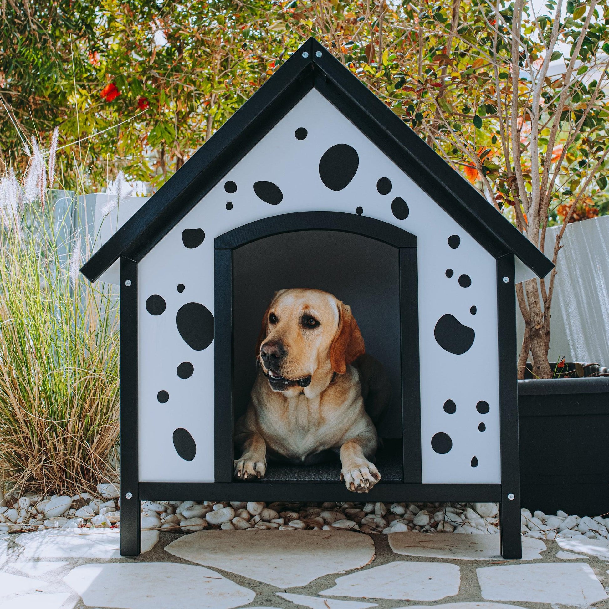 Outdoor Dog House Santorini - Dog Houses - Luxury Dog House - ewoodcollection.com