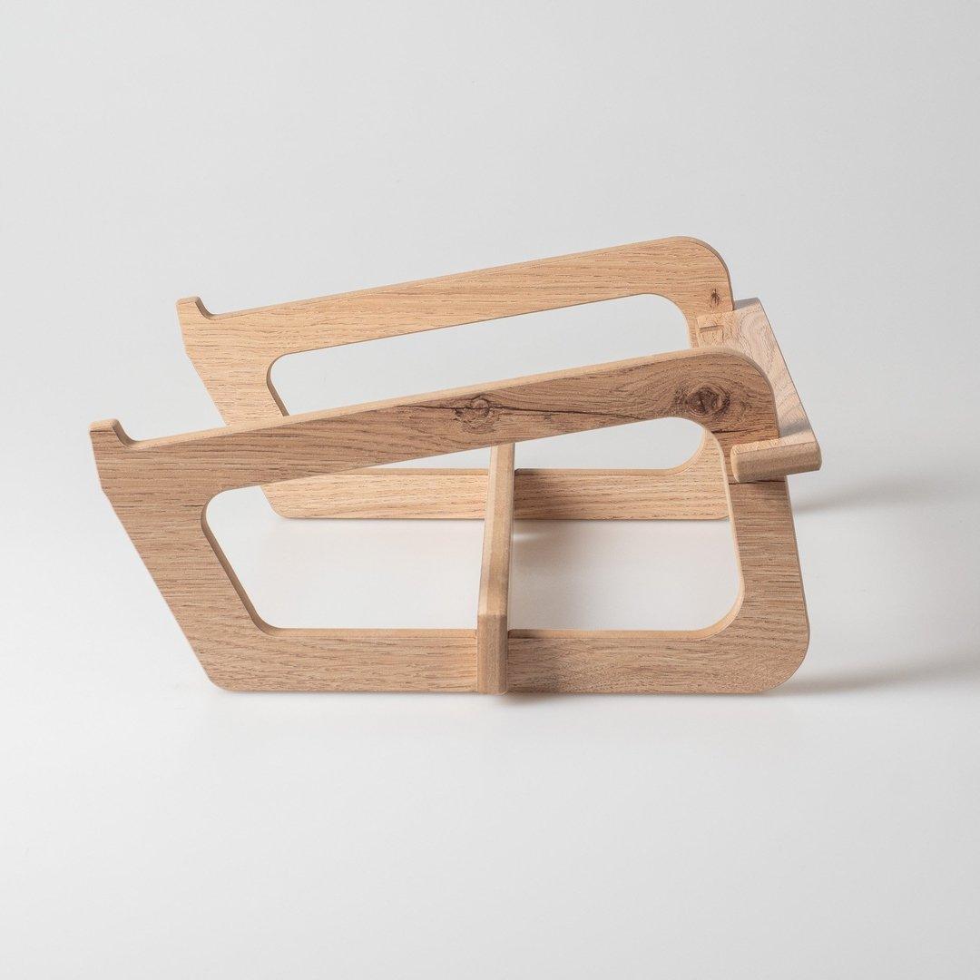 Elevated Laptop Stand - Laptop Docking Stations - e-WOOD Collection - ewoodcollection.com