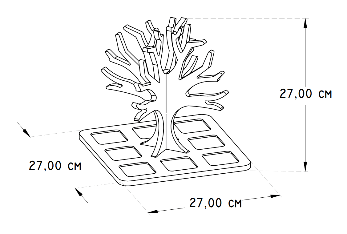 Jewellery Tree - Jewelry Holders - e-WOOD Collection - ewoodcollection.com