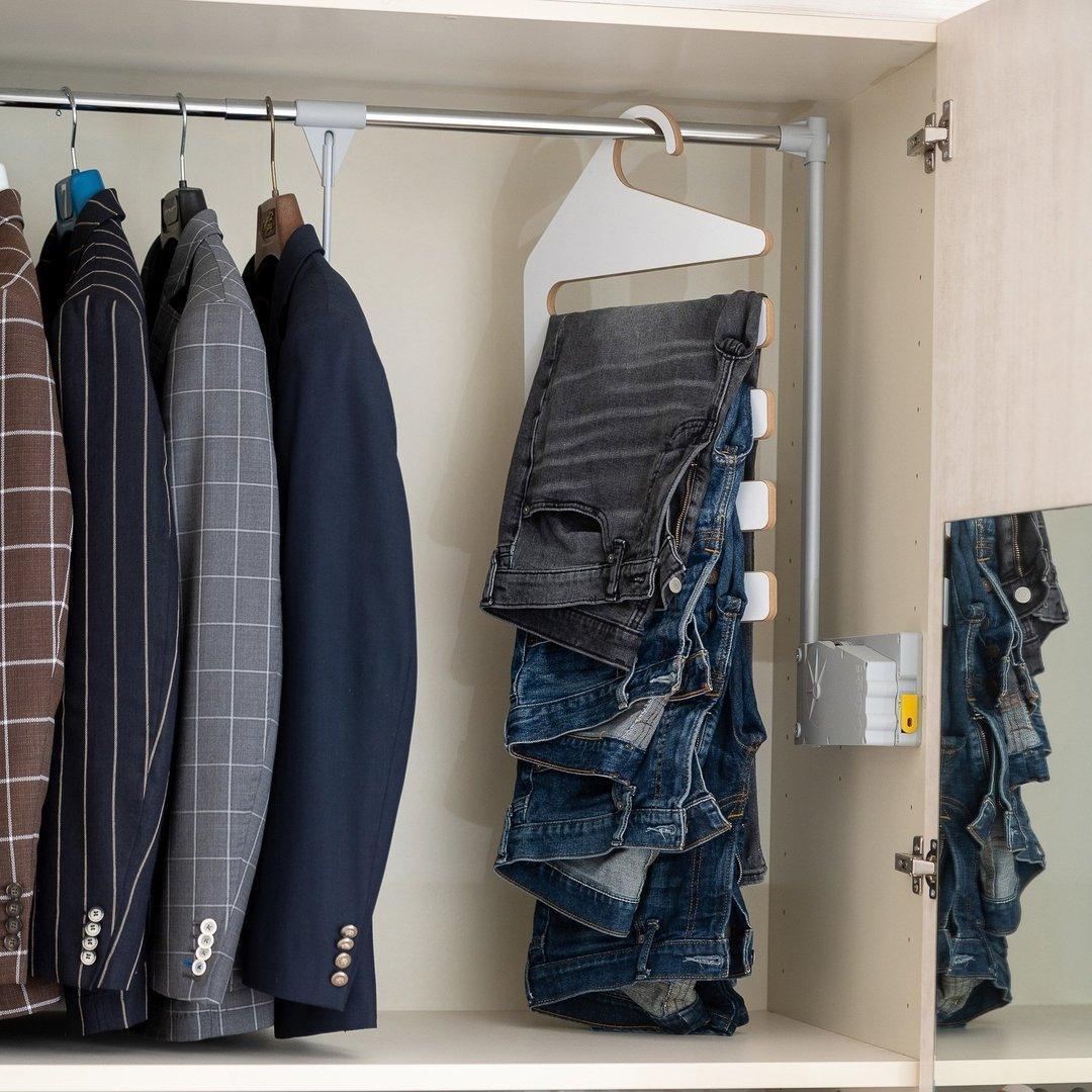 Trouser Rack - Closet Organizers & Garment Racks - e-WOOD Collection - ewoodcollection.com