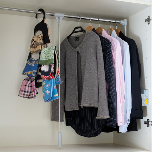 Scarf Organizer - Closet Organizers & Garment Racks - e-WOOD Collection - ewoodcollection.com